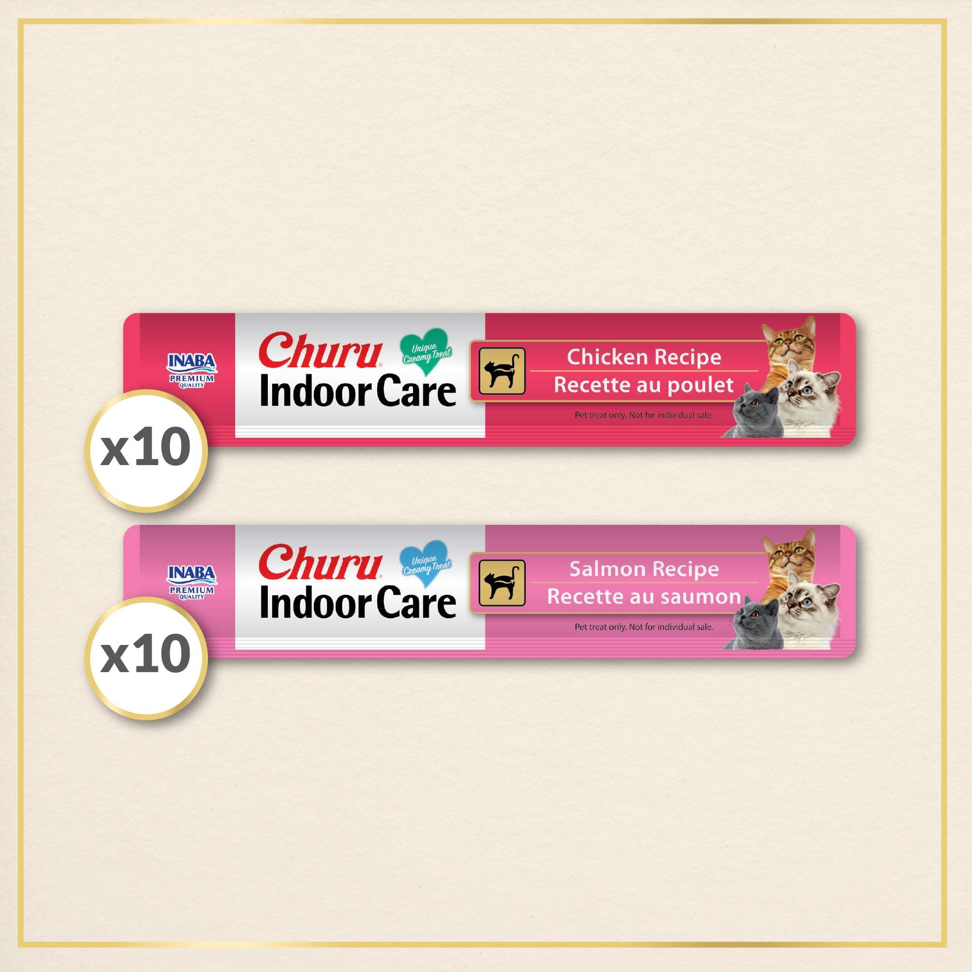 INABA Churu Indoor Care : saveurs poulet et saumon pour varier les plaisirs
