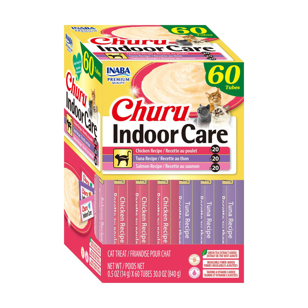 INABA Churu Indoor Care texture crèmeuse prête à être dégustée par votre chat