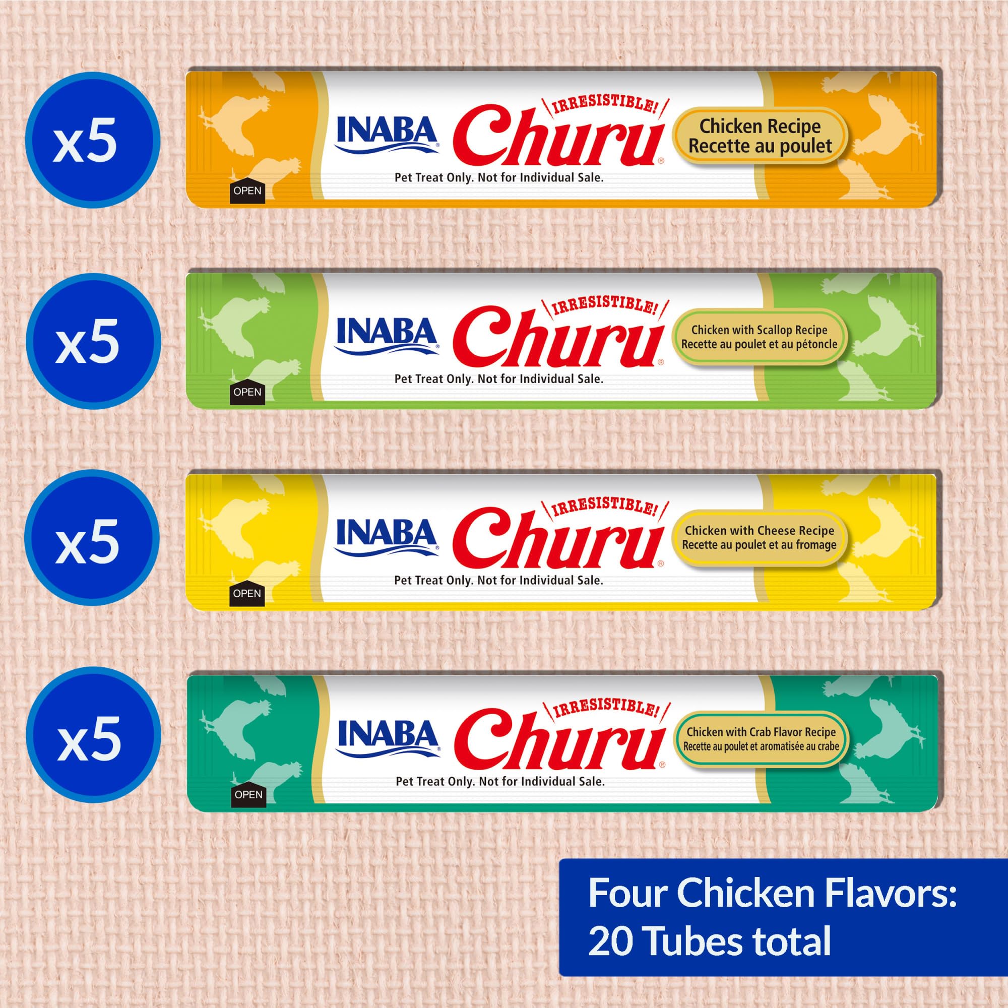 INABA Churu: ingrédients sans additifs nocifs pour les chats.