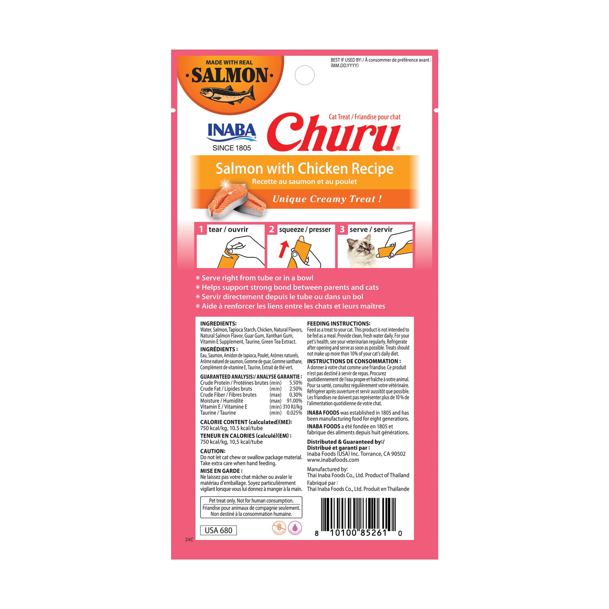 Utilisation comme topper ou dissimuler un médicament avec INABA Churu.
