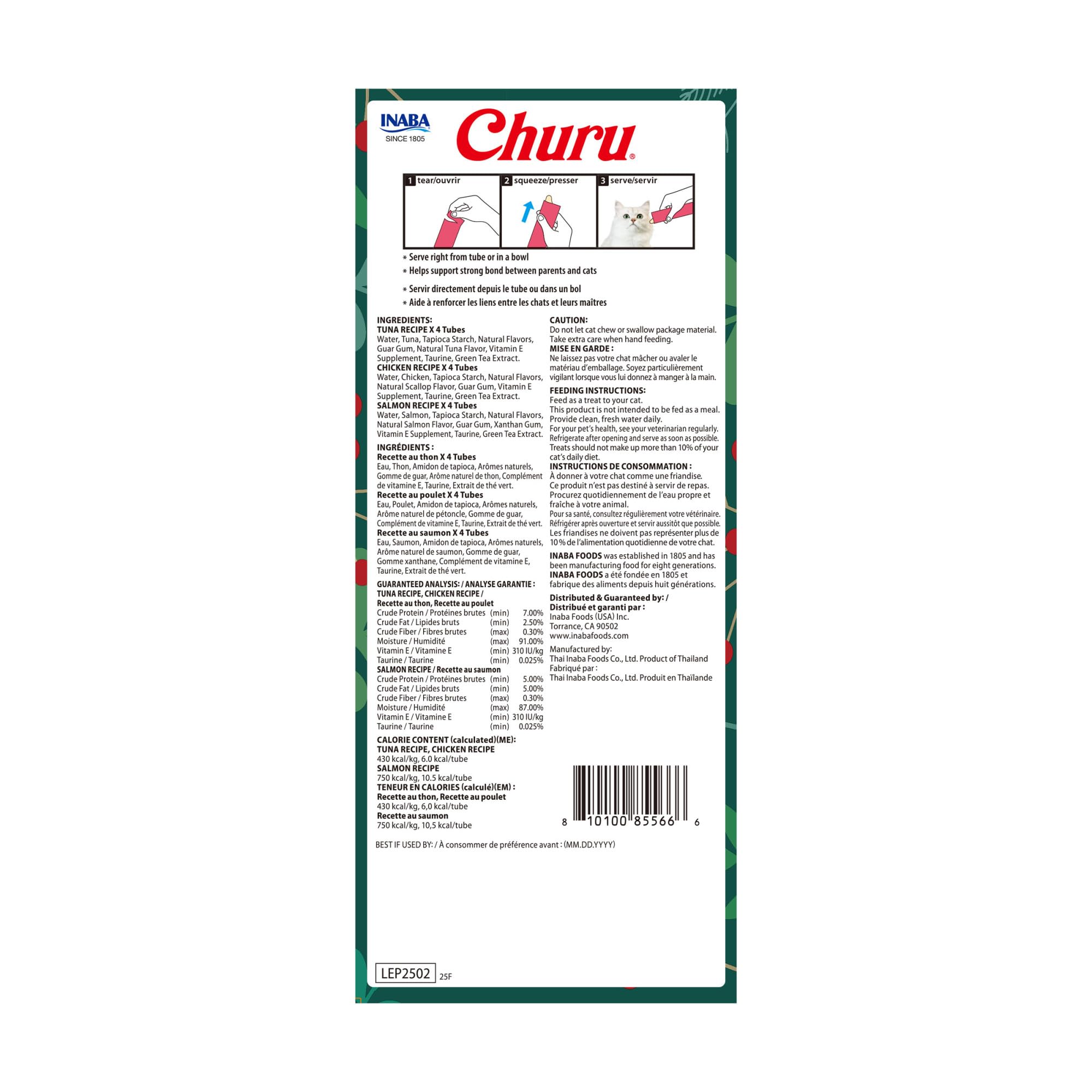 Ensemble fête INABA Churu, variété adaptée à tous les âges.