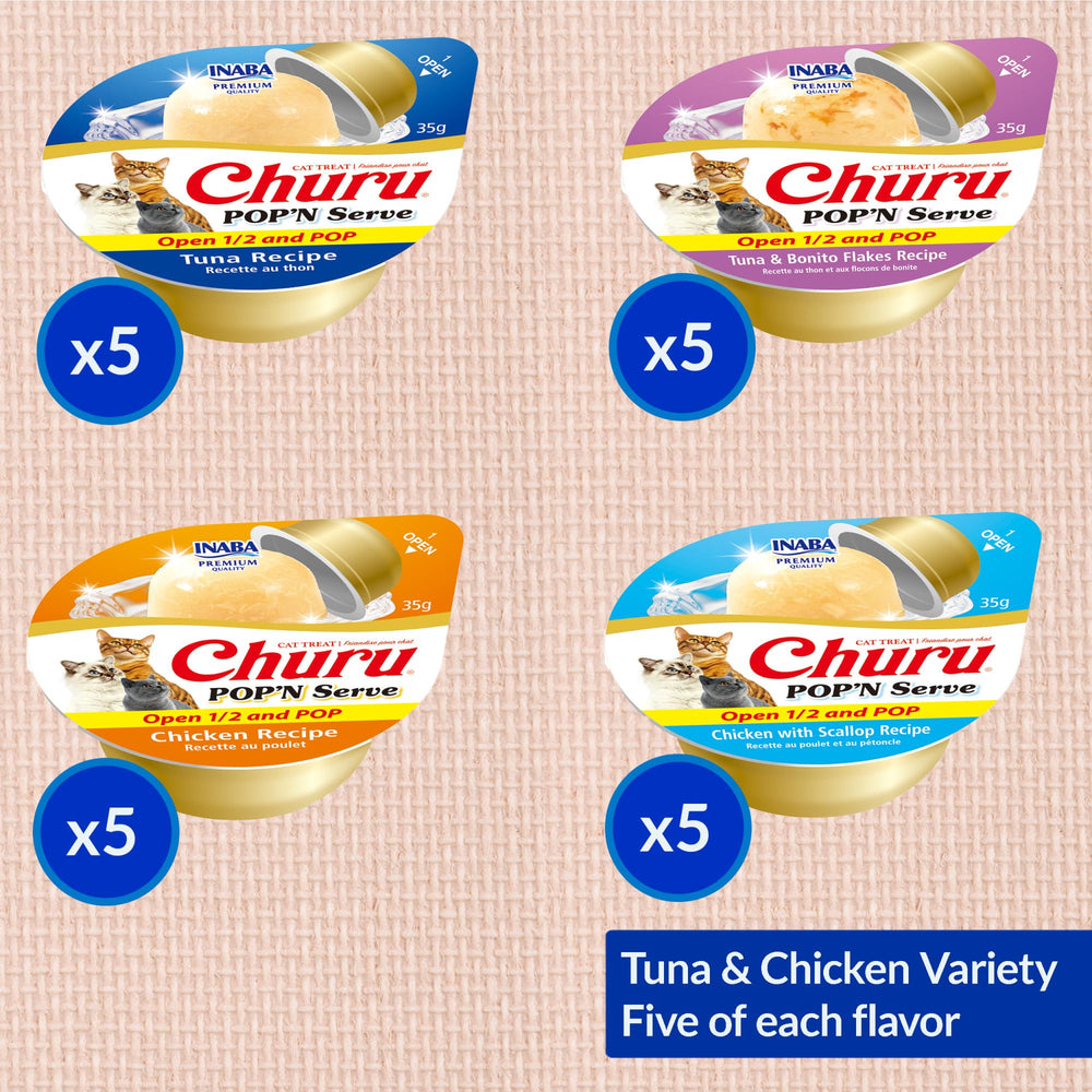 INABA Churu Pop'N Serve: humidité élevée pour une hydratation légère