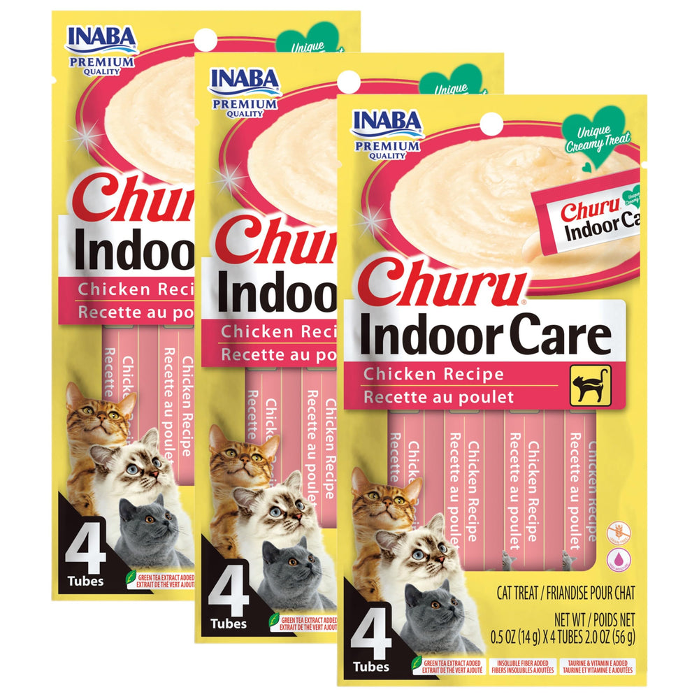 INABA Churu purée crèmeuse pour chat, contrôle des boules de poils et hydratation