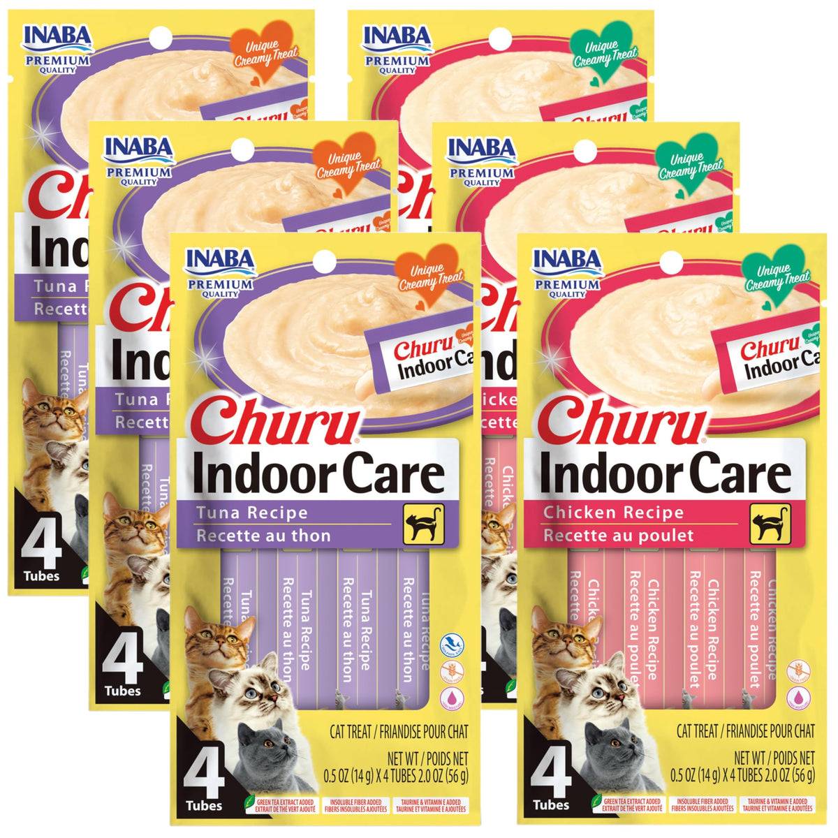 INABA Churu Purée crèmeuse pour chats, entretien intérieur et hydratation