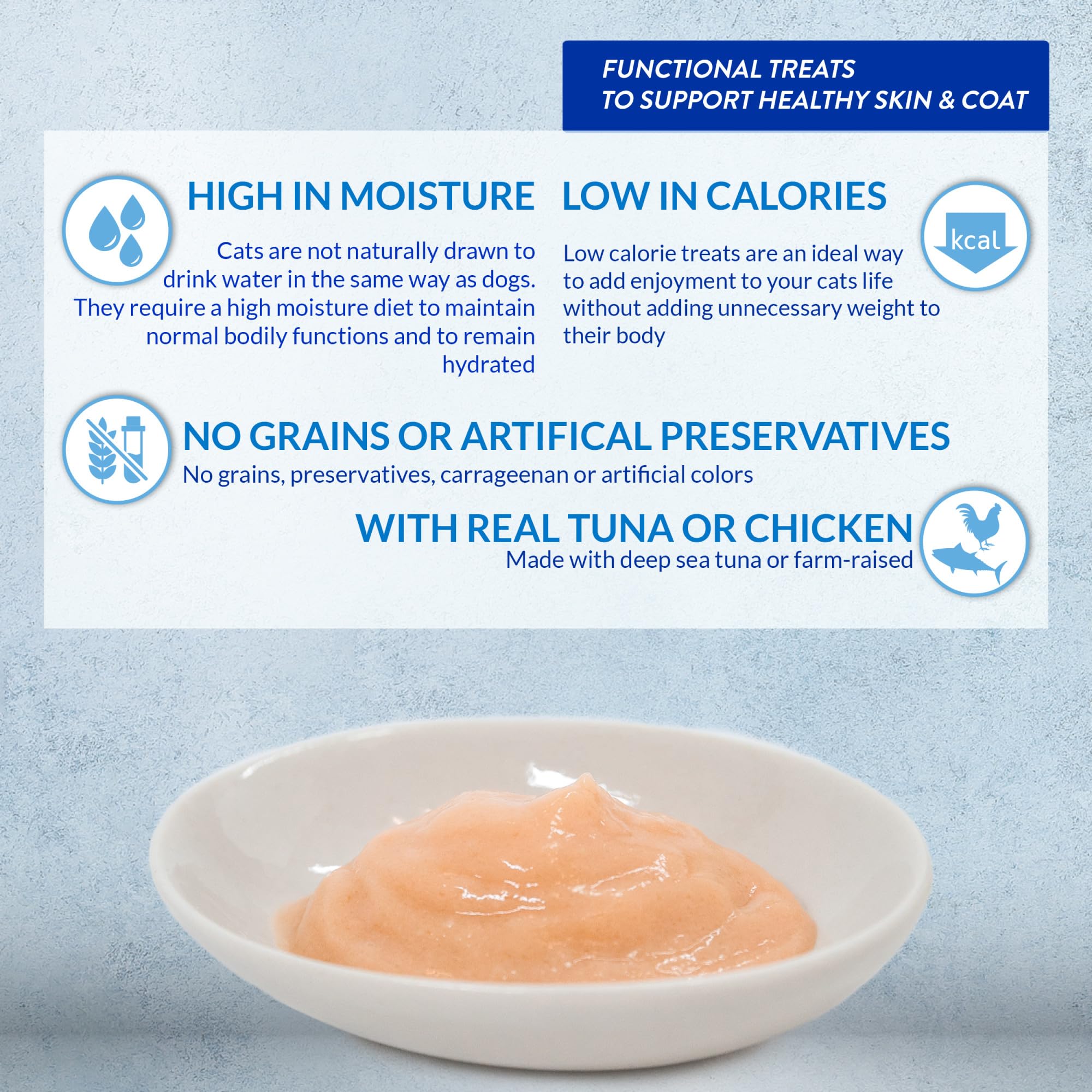 INABA Churu Purée Main pressant le tube – expérience interactive