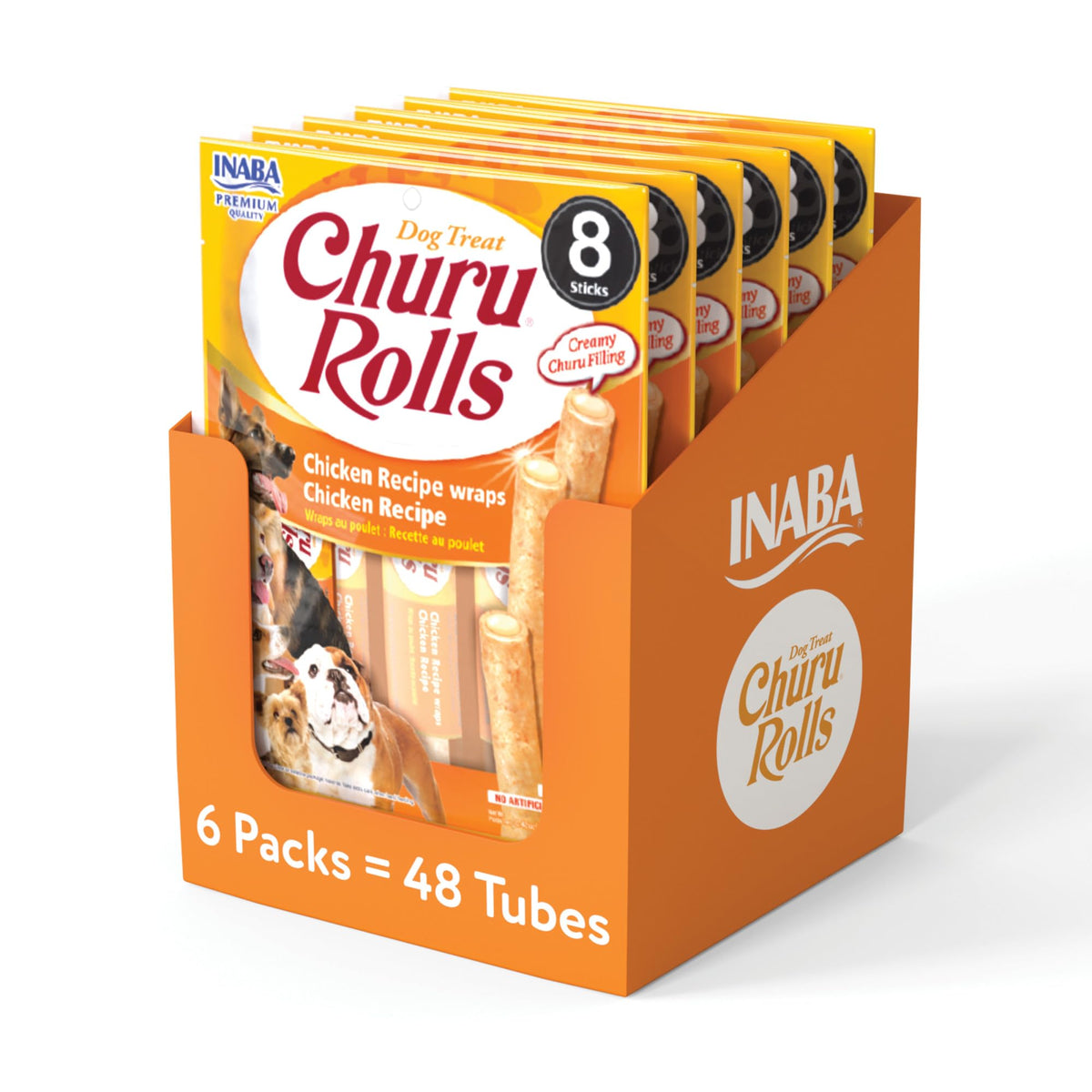 INABA Churu Rolls emballage principal prêt à emporter.