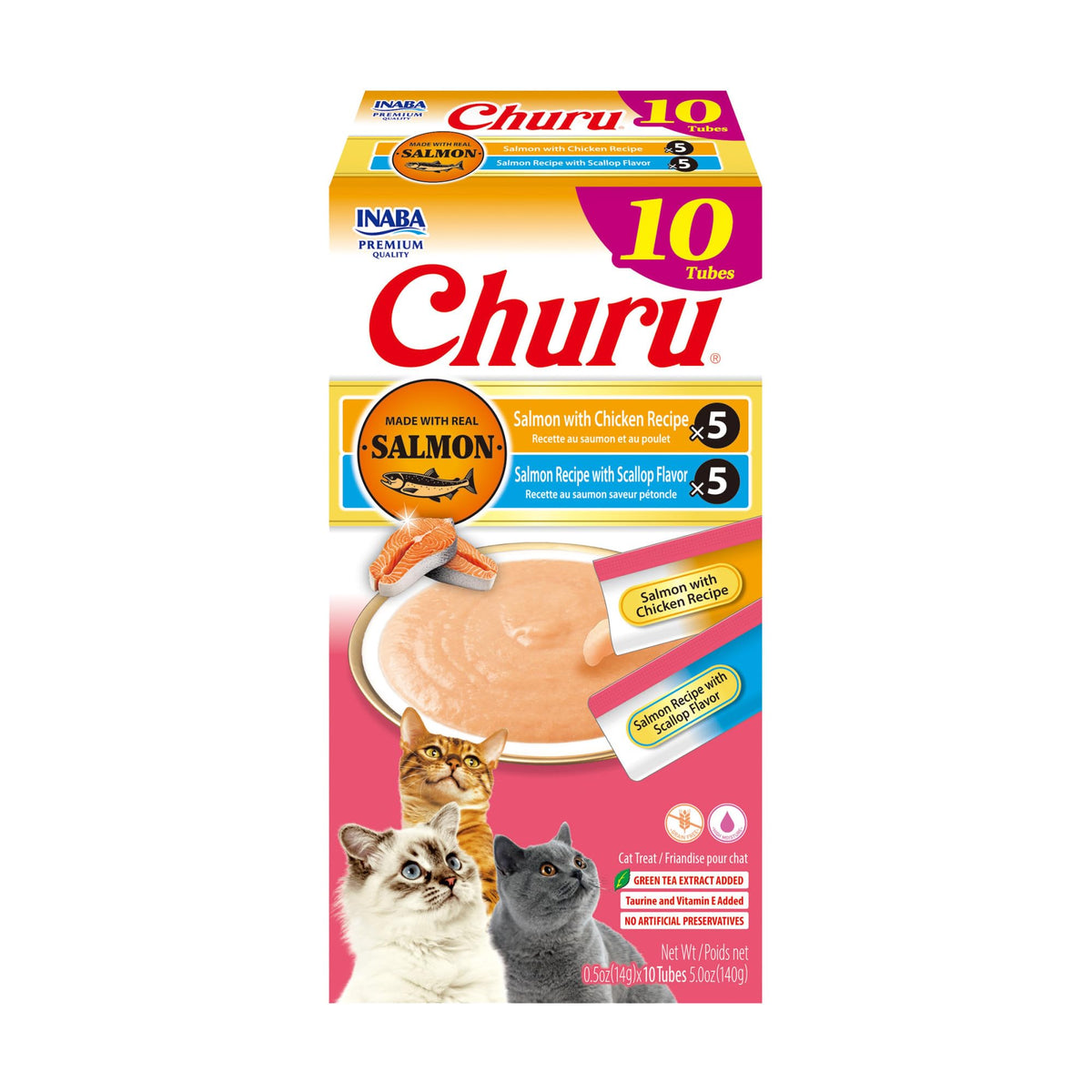 Churu INABA saumon tube: texture crémeuse et hydratation légère