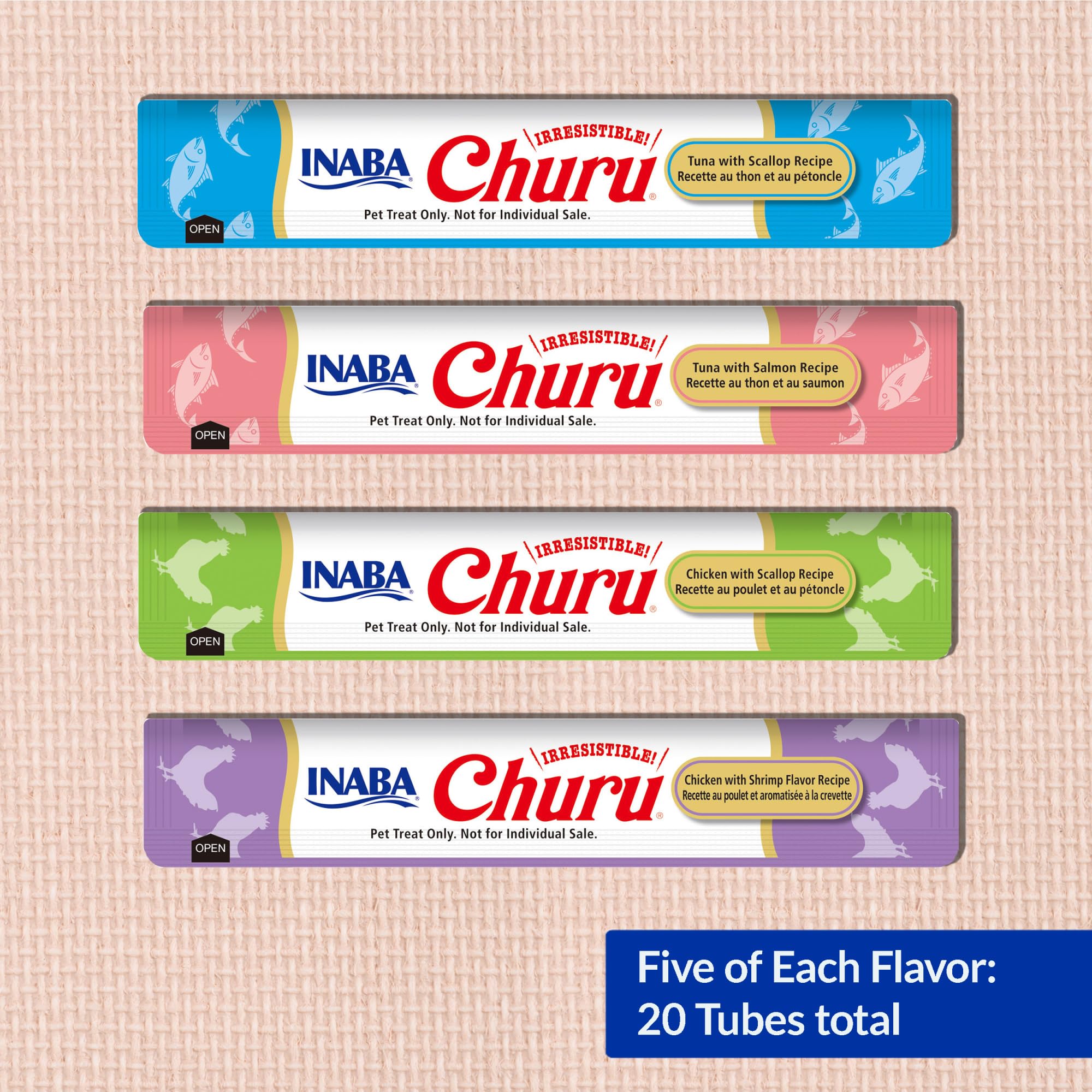 INABA Churu : 19 saveurs savoureuses pour chats de tous âges.