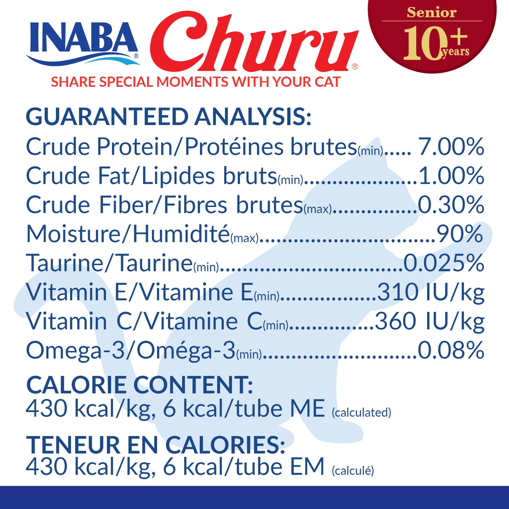 INABA Churu Senior 10+ tube thon-saumon : saveur gourmande et apport hydratant.