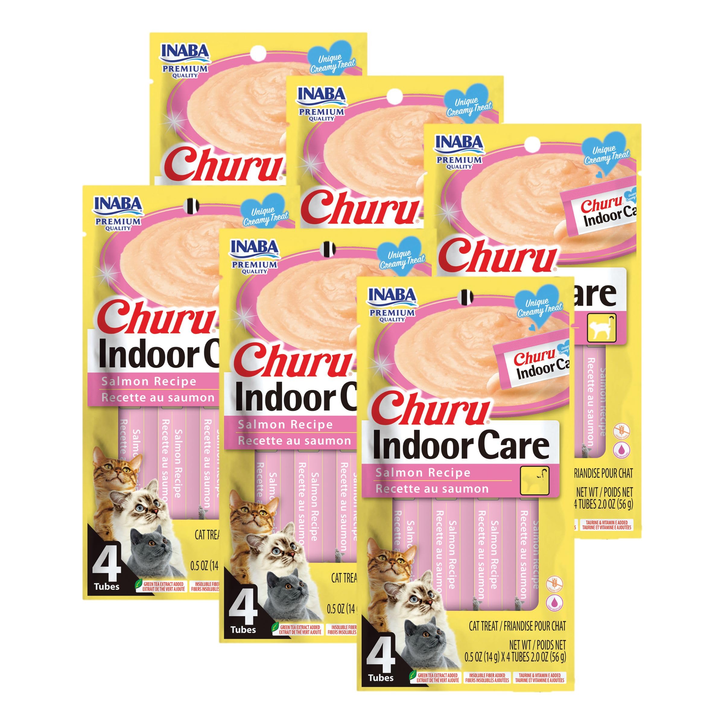INABA Churu Soins Intérieur Saumon, hydratation douce et soutien digestion.