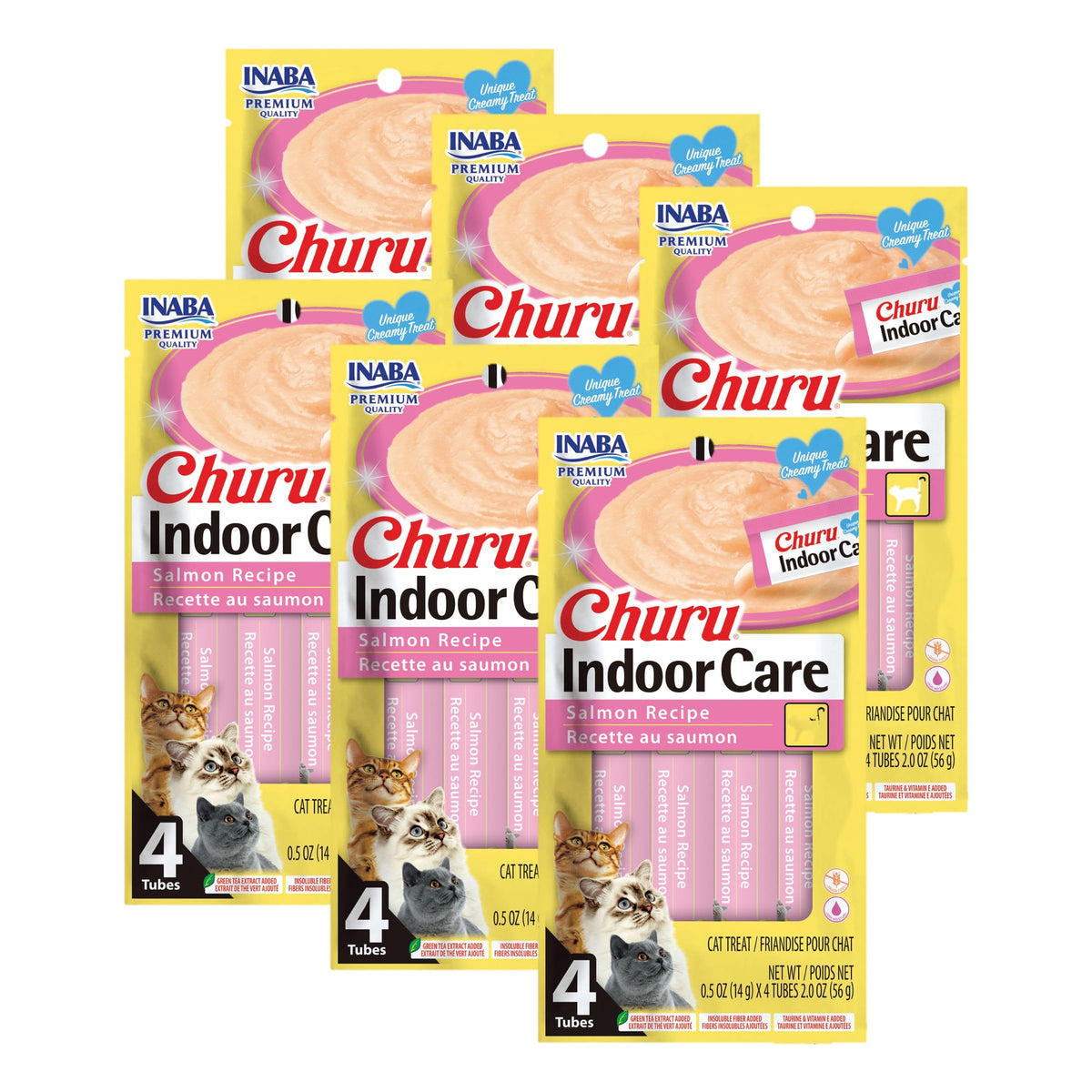 INABA Churu Soins Intérieur Saumon, hydratation douce et soutien digestion.