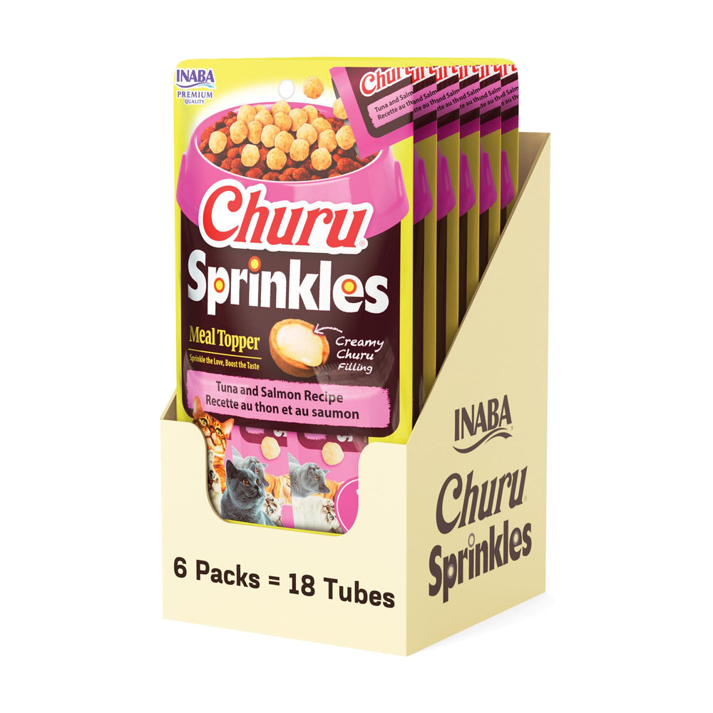 INABA Churu Sprinkles emballage tube pratique pour récompenser votre chat en déplacement.