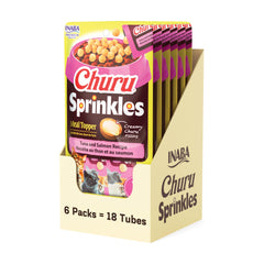 INABA Churu Sprinkles emballage tube pratique pour récompenser votre chat en déplacement.