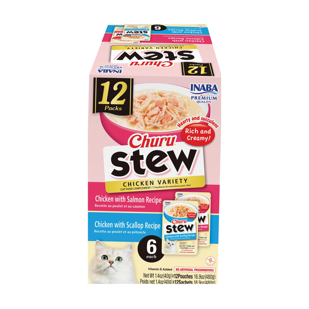 INABA Churu Stew – poulet en pochette, texture onctueuse pour accompagner le repas