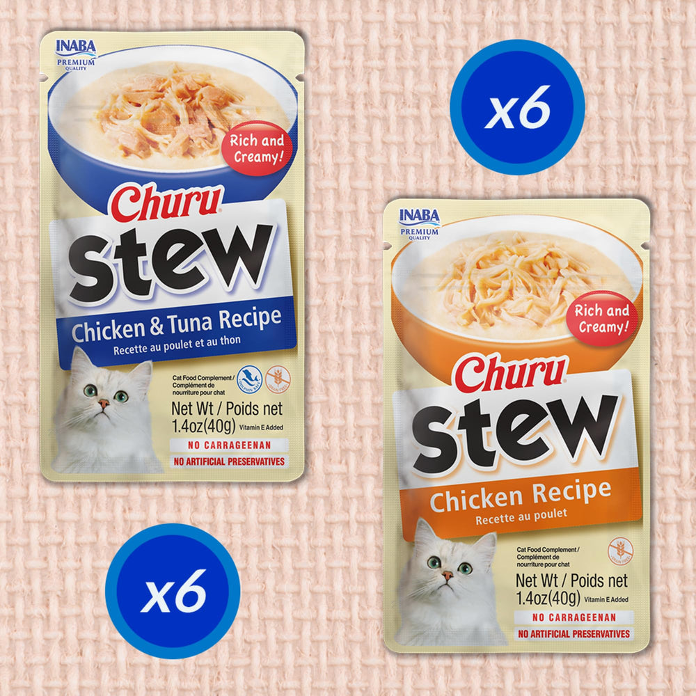 INABA Churu Stew - vitamine E pour soutenir l’immunité potentielle.
