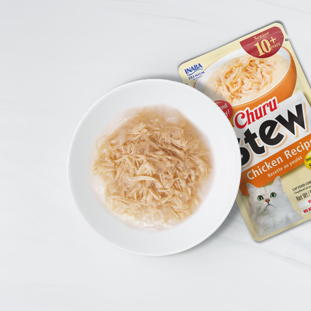 Sachet-sans-grains INABA Stew Senior 10+ : option sans céréales