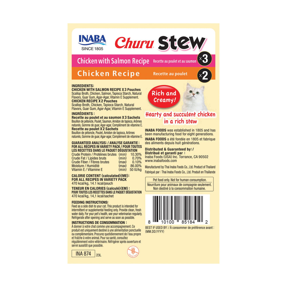 INABA Churu Stew idéale pour chats de tout âge: version poulet.