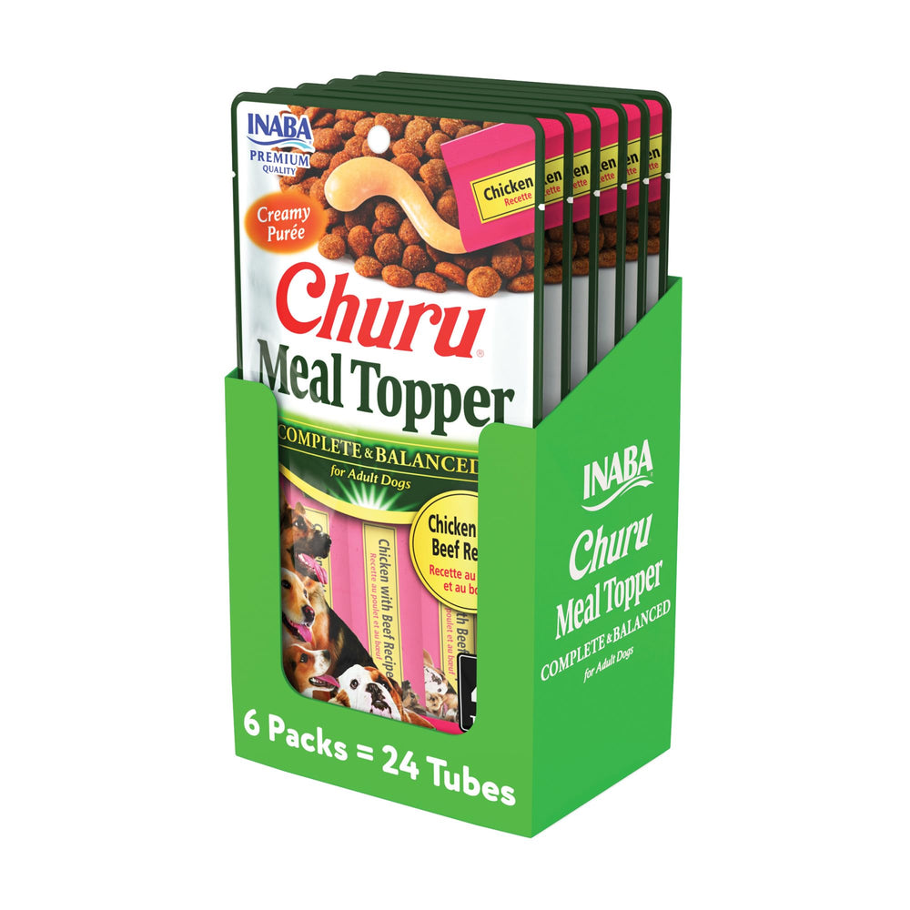 INABA Churu tube crème purée pour chien, hydratation légère et snack pratique.