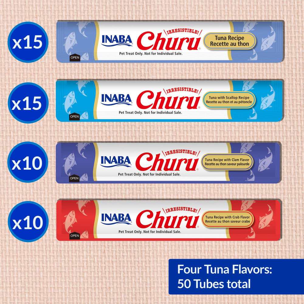 INABA Churu tube 91% d'humidité, snack hydratant et peu calorique