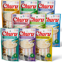 INABA Churu: tube purrée chat, texture crémeuse et hydratante.