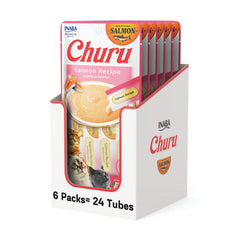 INABA Churu au saumon – tube prêt à être donné en main, hydratation et plaisir