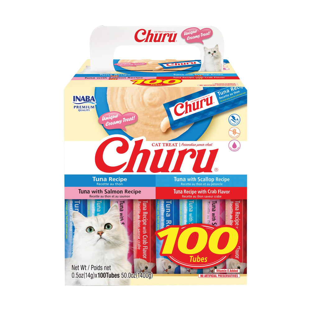 INABA Churu au thon : tube crèmeux prêt à nourrir en douceur.