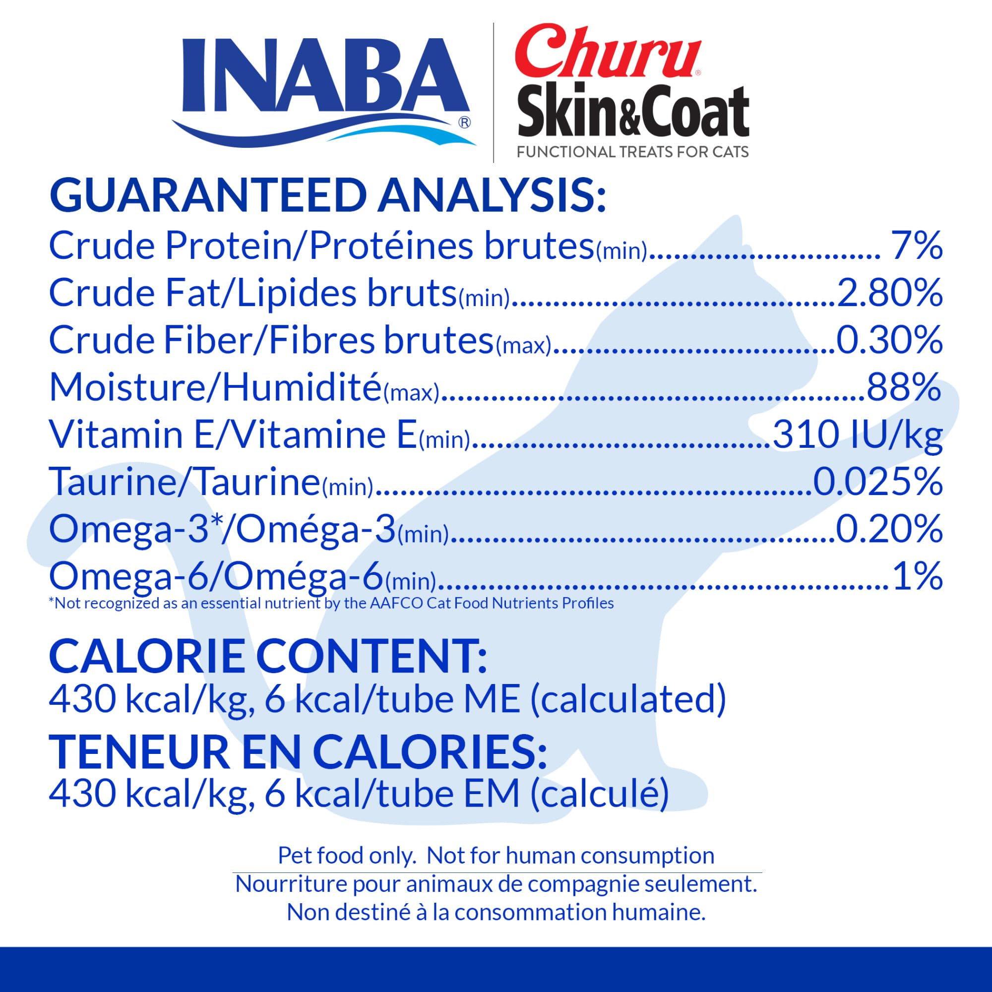 INABA Churu: vitamine E et taurine pour le bien-être général.