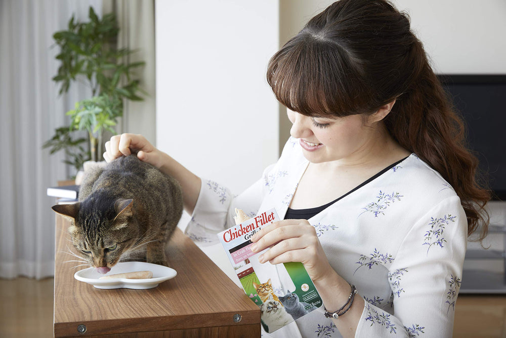 INABA Ciao Grilled, friandise sans céréales, idéale pour les chats sensibles.