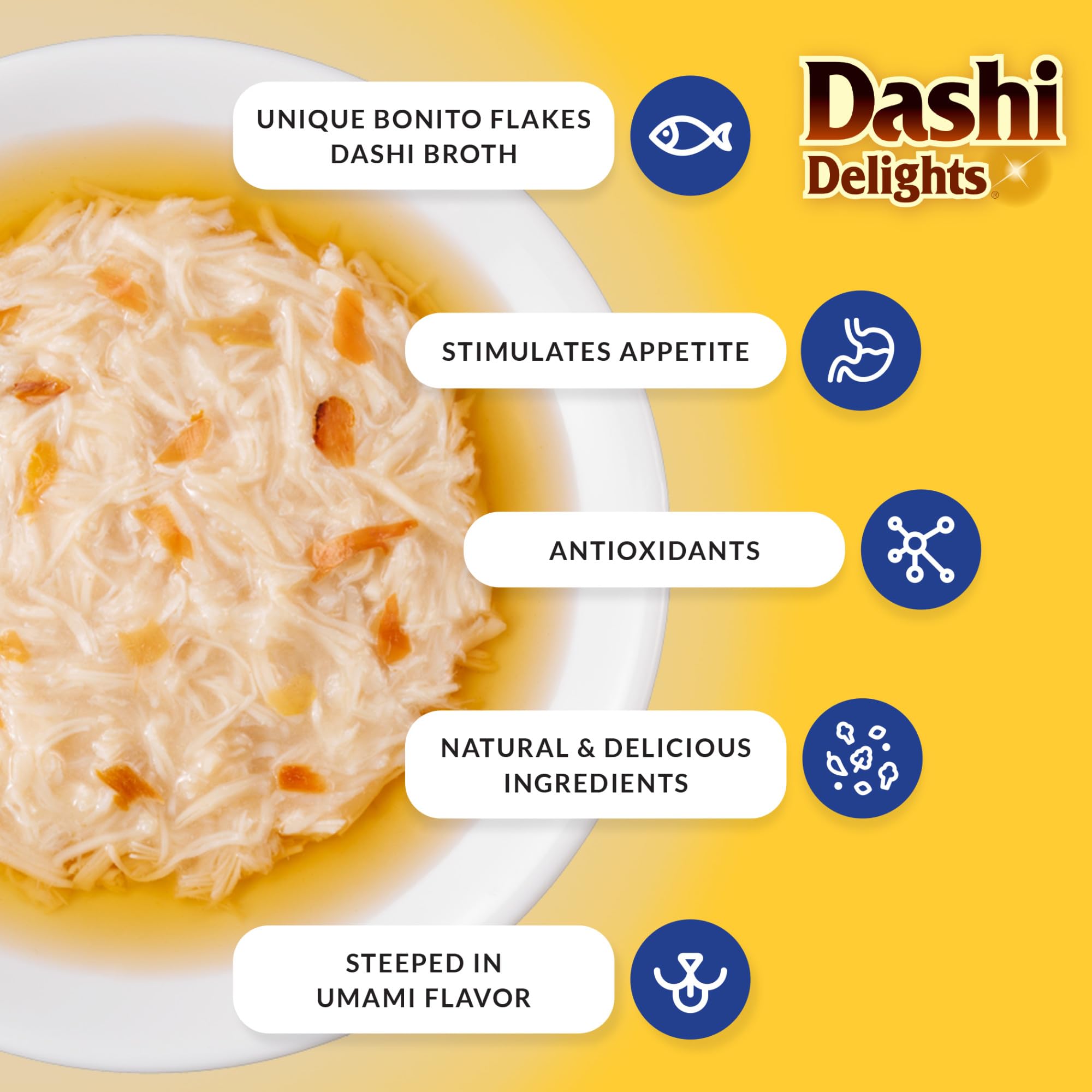 INABA Dashi Delights sans céréales, topping léger et digeste.