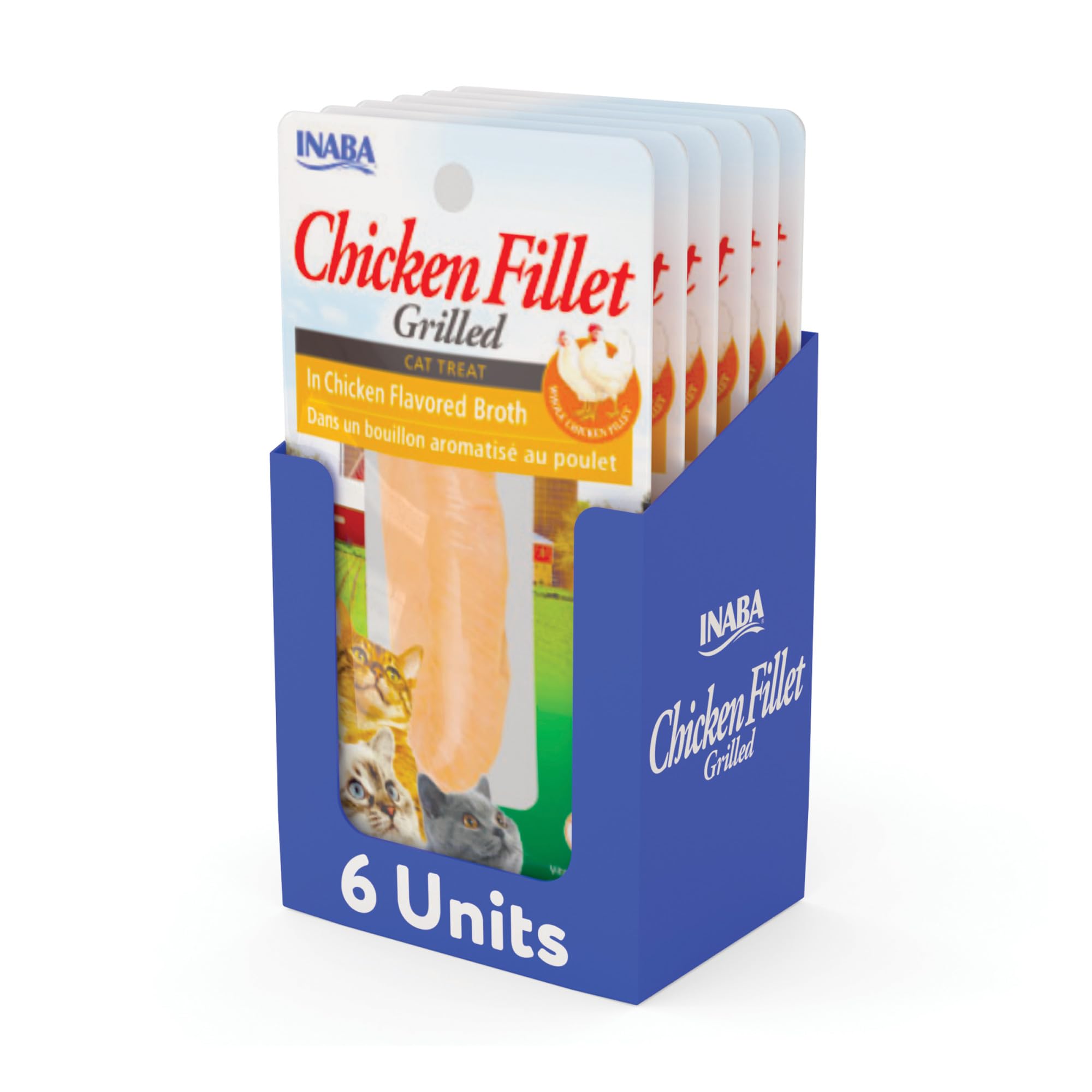 INABA filets poulet emballage UV montrant fraîcheur et conservation.