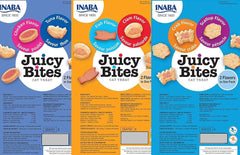 Portions individuelles INABA Juicy Bites garantissant fraîcheur.