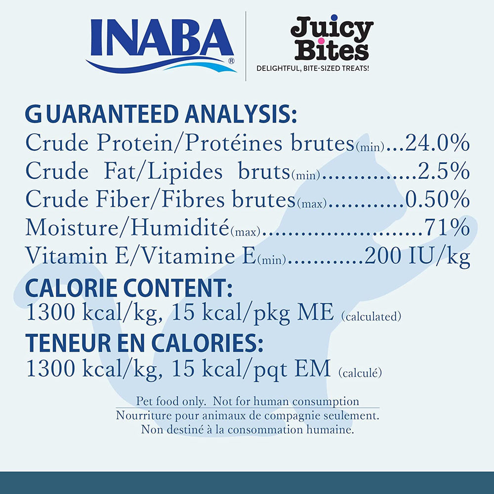 Sans céréales INABA Juicy Bites, friandises plus saines.