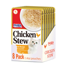 INABA ragout de poulet pour chat - sachets pratiques et faciles à servir.