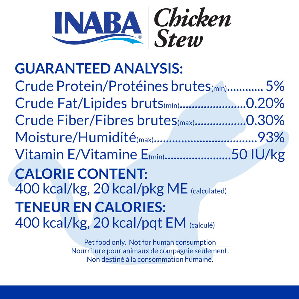 INABA texture appétissante poulet-fromage pour chat.