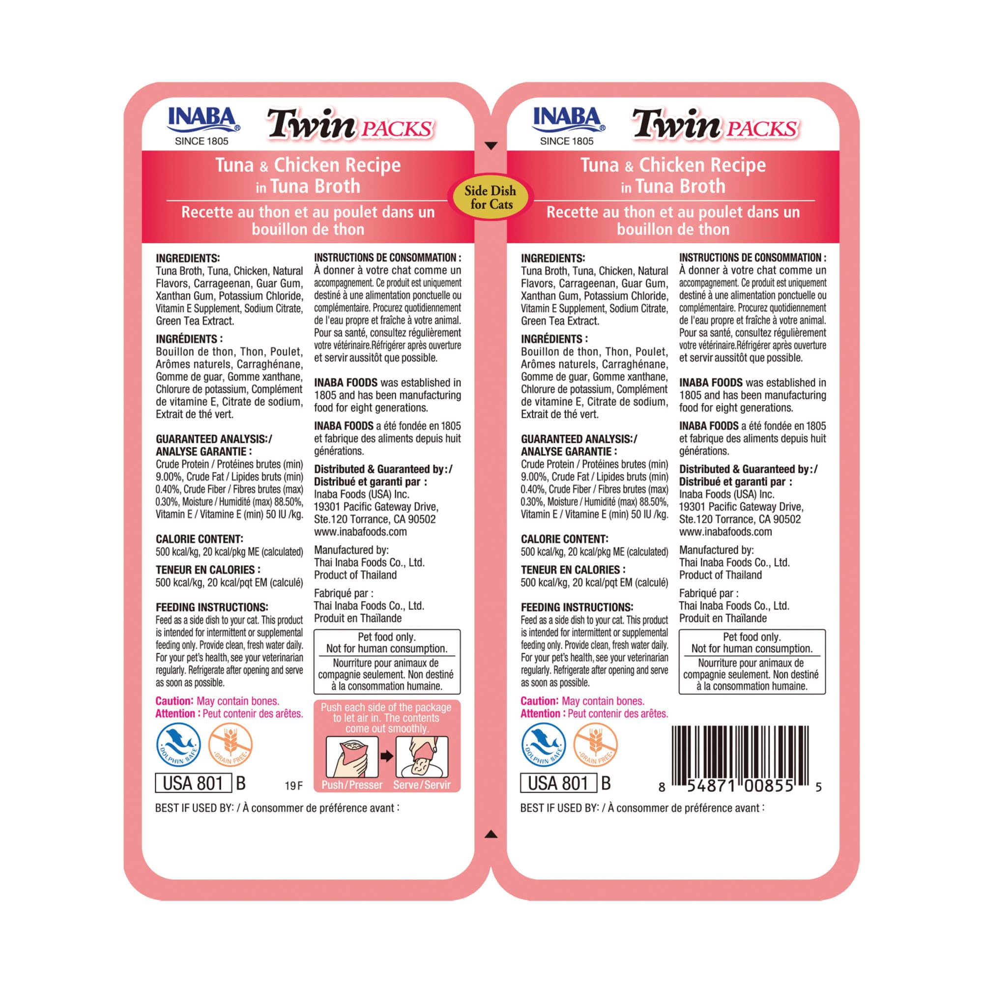 INABA Twin Packs : trois saveurs pour chats de tous âges et races.