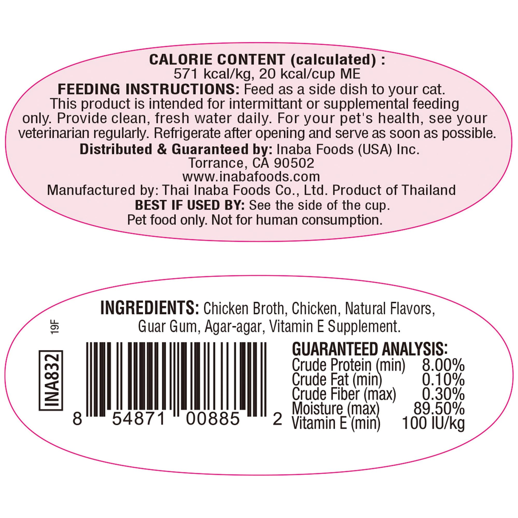 INABA Twins hydratation élevée, snack léger pour chats