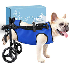 Fauteuil inanil pour pattes arrière, ajustable en hauteur, pour un maintien sûr lors des promenades.
