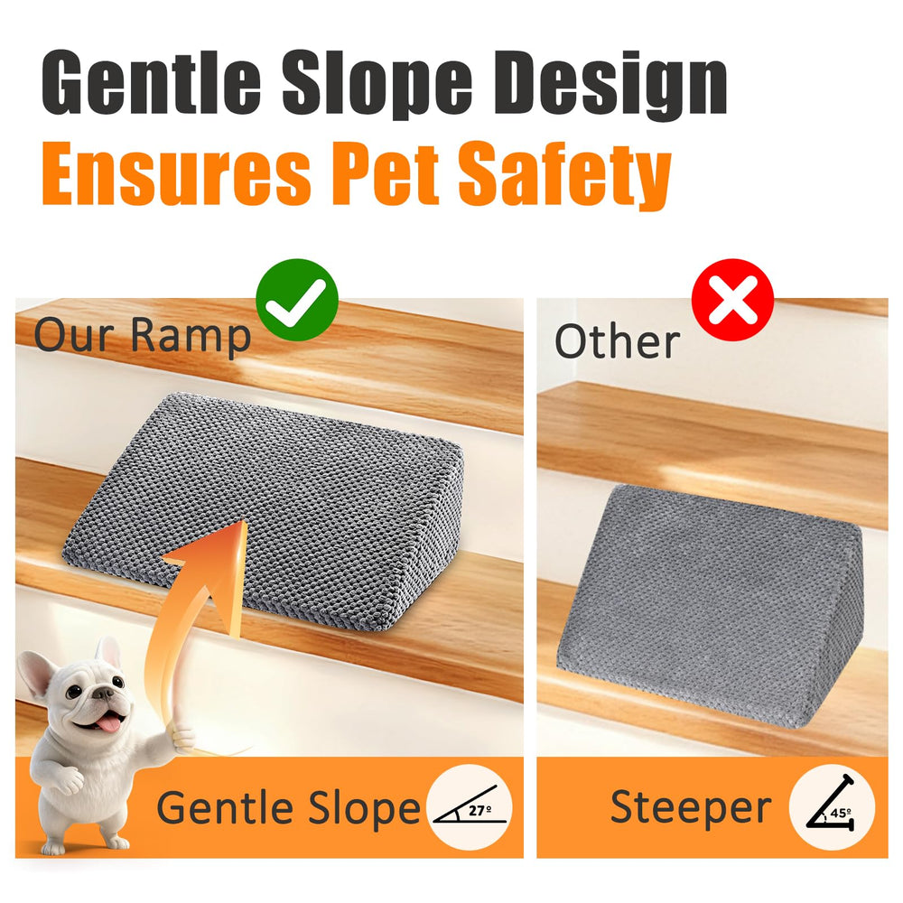 Chien senior utilisant la rampe inanil, mouvement plus facile