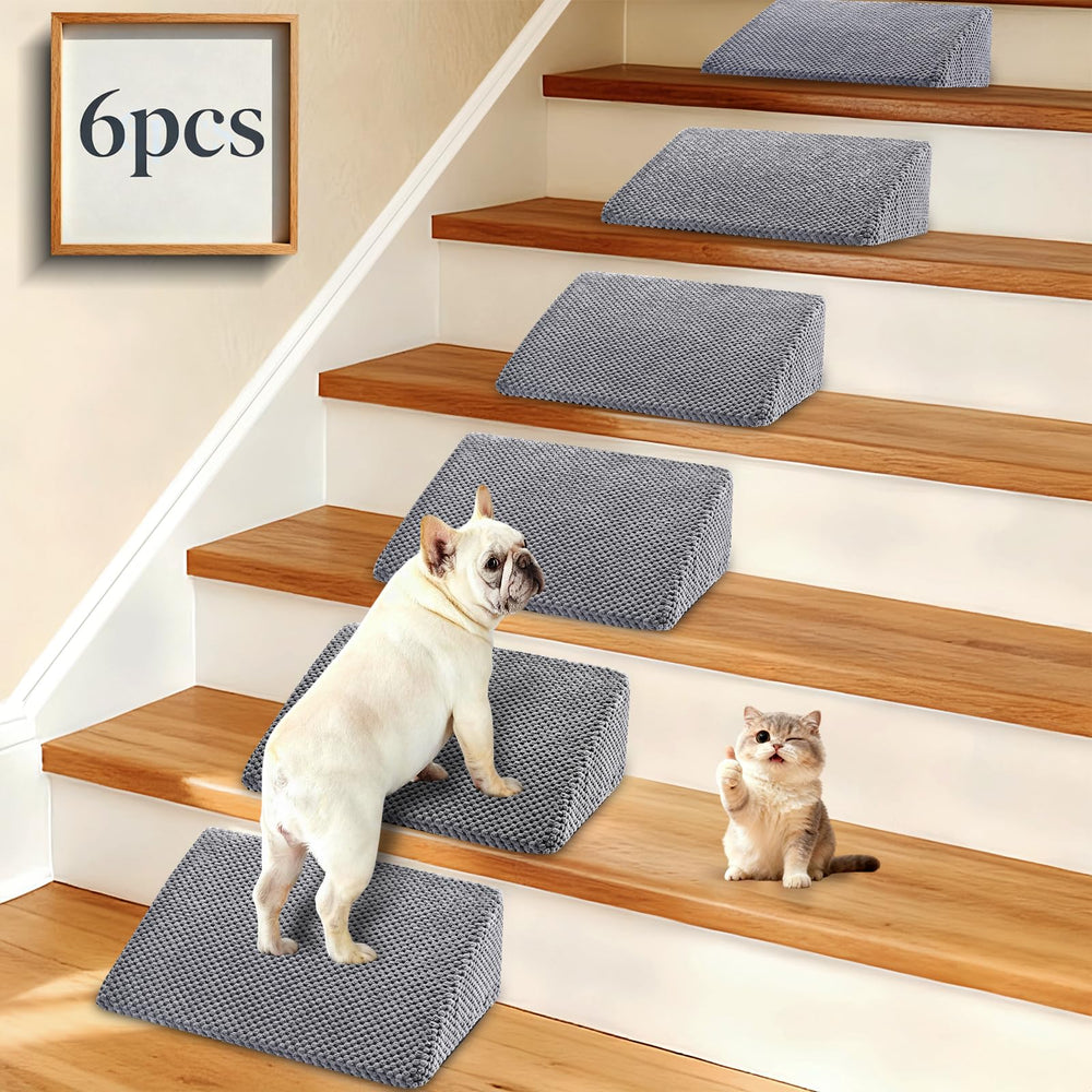 Rampe inanil pour escaliers doux offrant un soutien confortable pour petits chiens