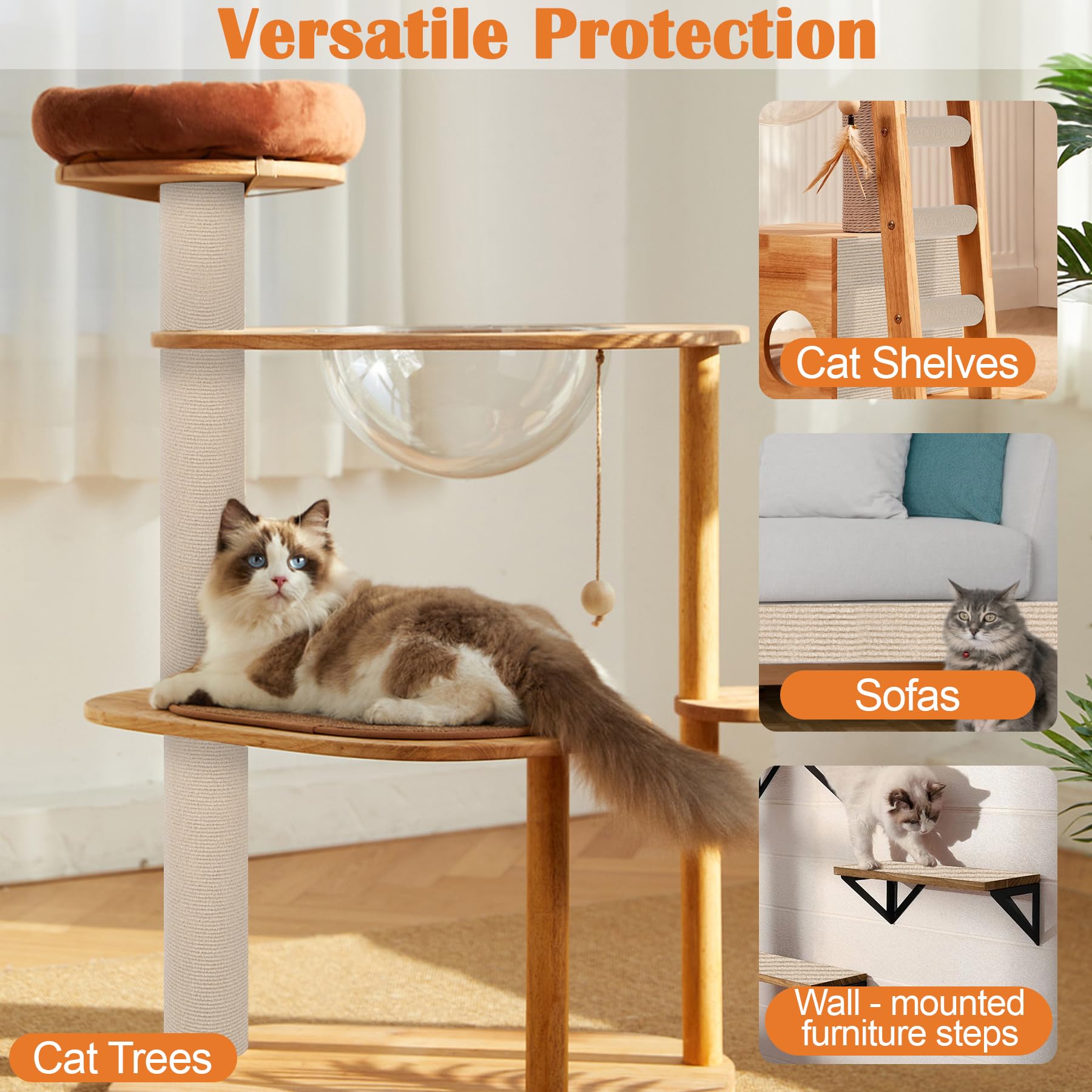Inchoco tapis-grattage chat nettoyage et repositionnement faciles sans résidu.