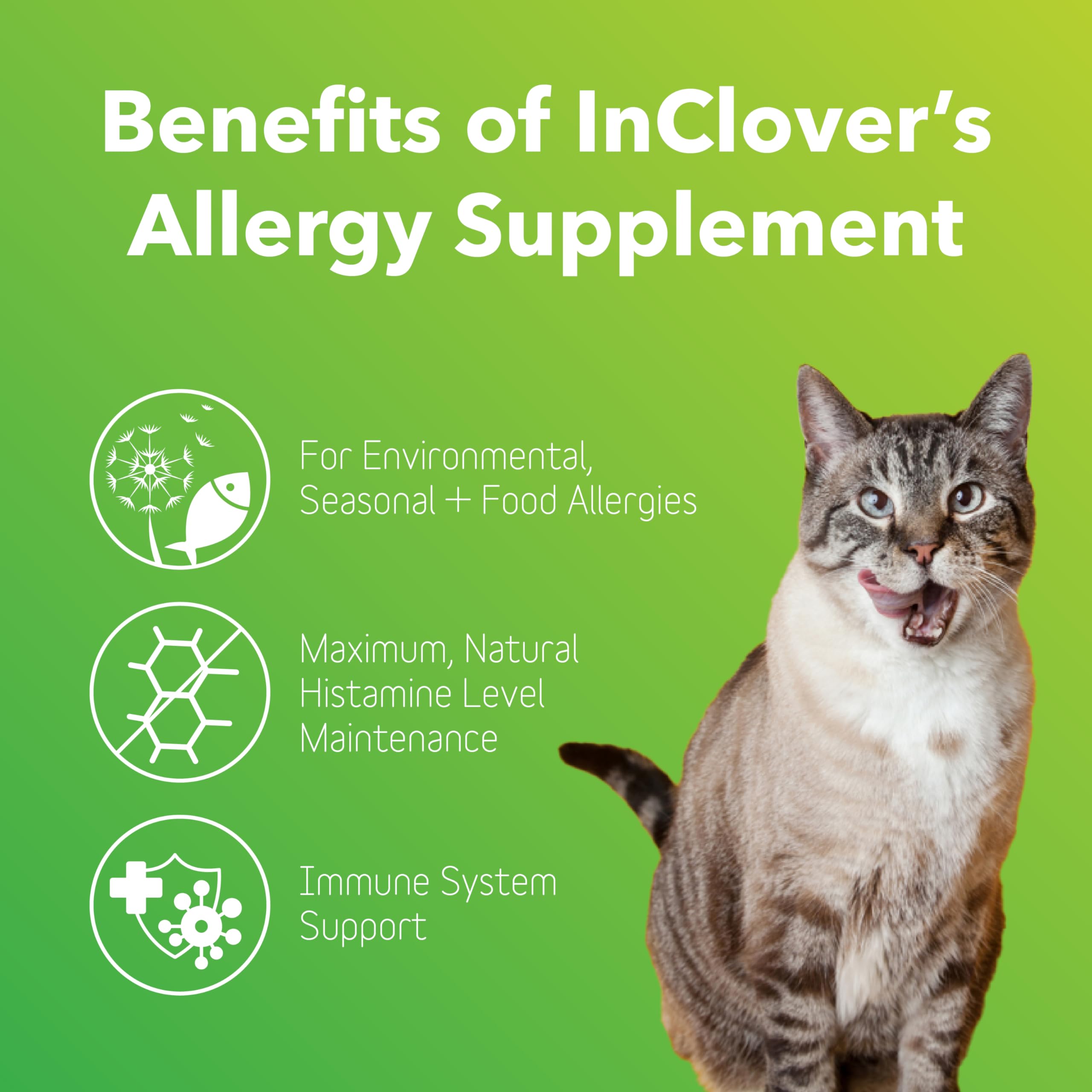 In Clover Allergy Relief poudre pour chien, pratique a ajouter dans le repas quotidien.