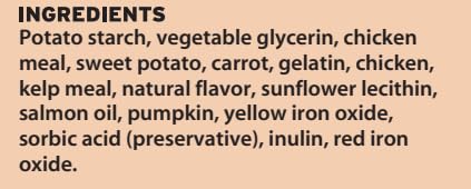 Indigenous os dentaire goût carotte, saveur naturelle et sans céréales.