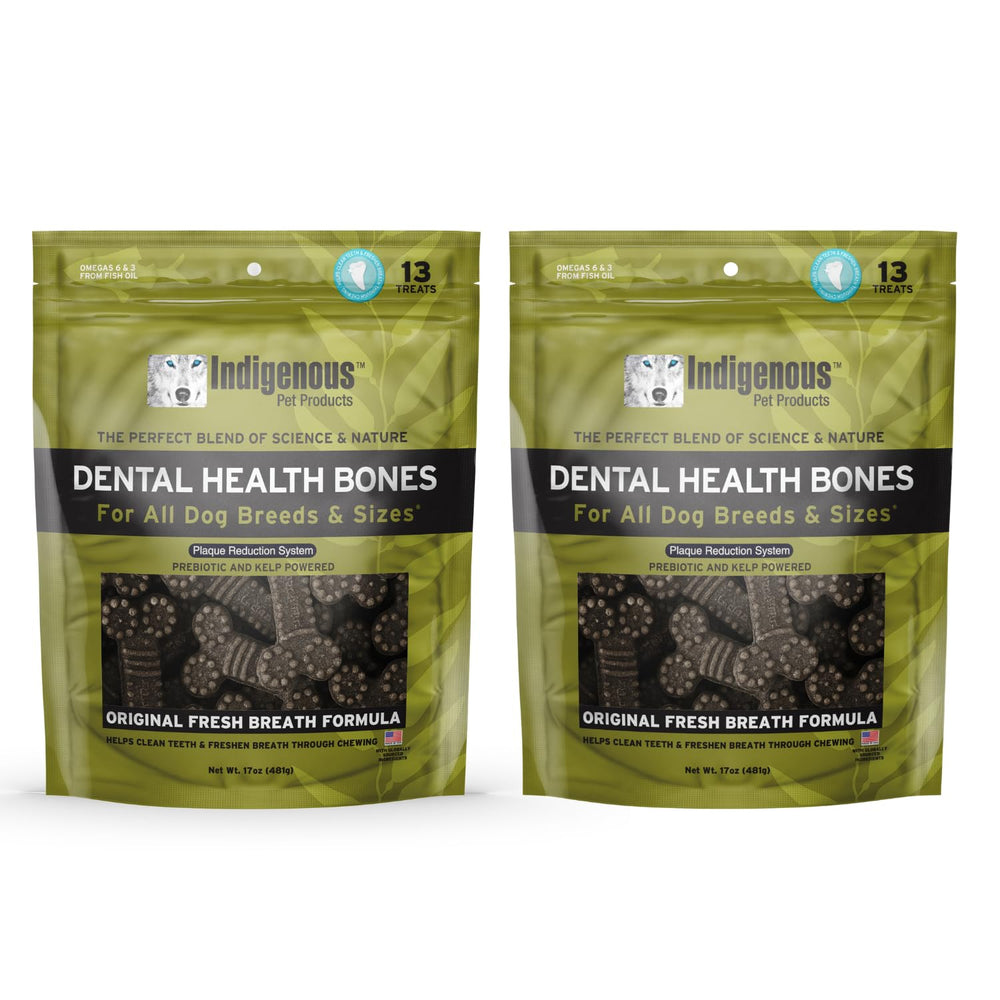 Indigenous Os dentaires Saveur Fraîche Originale – lot duo pour haleine fraîche et dents propres.