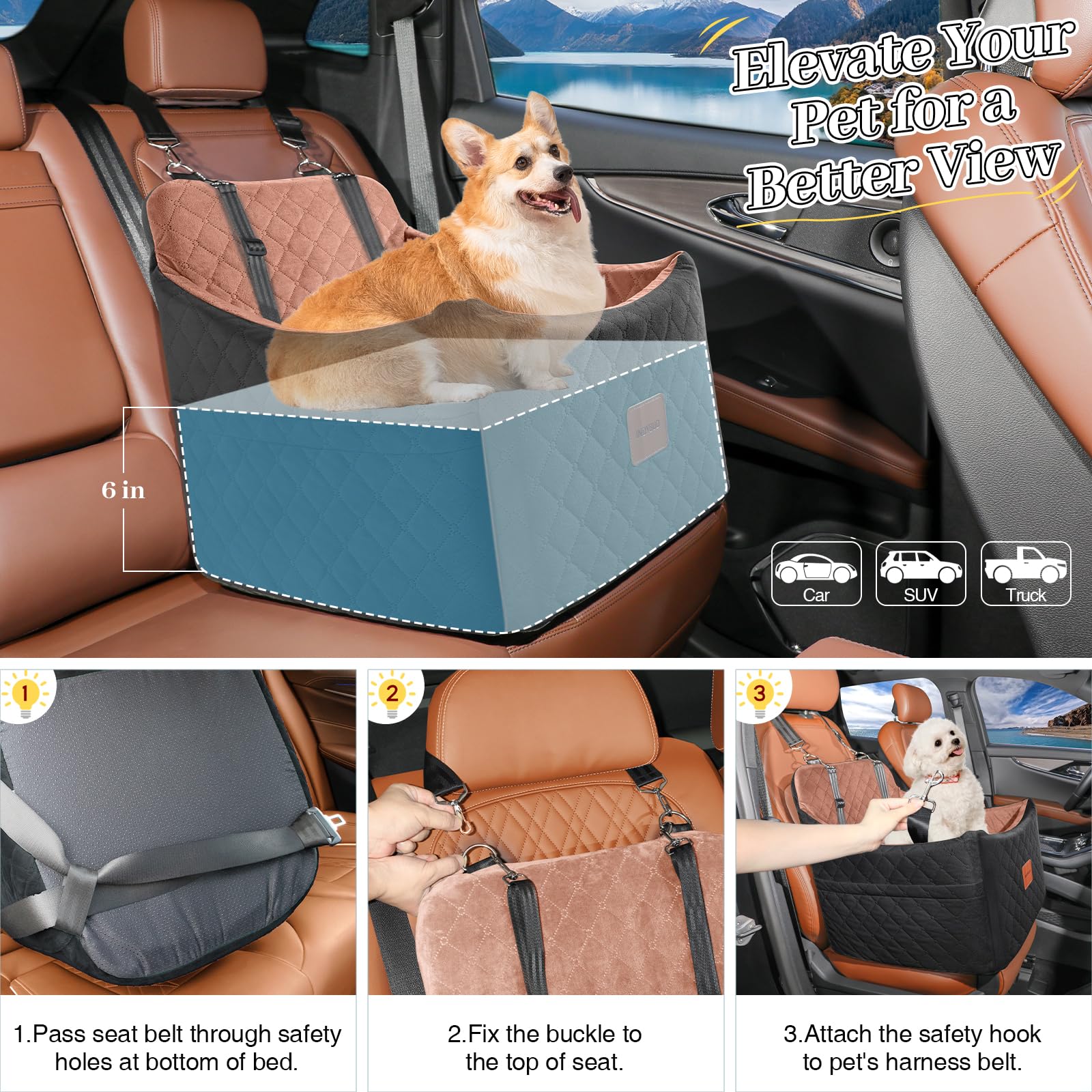 INDYBUD poches de rangement utiles pour croquettes et jouets nomades.