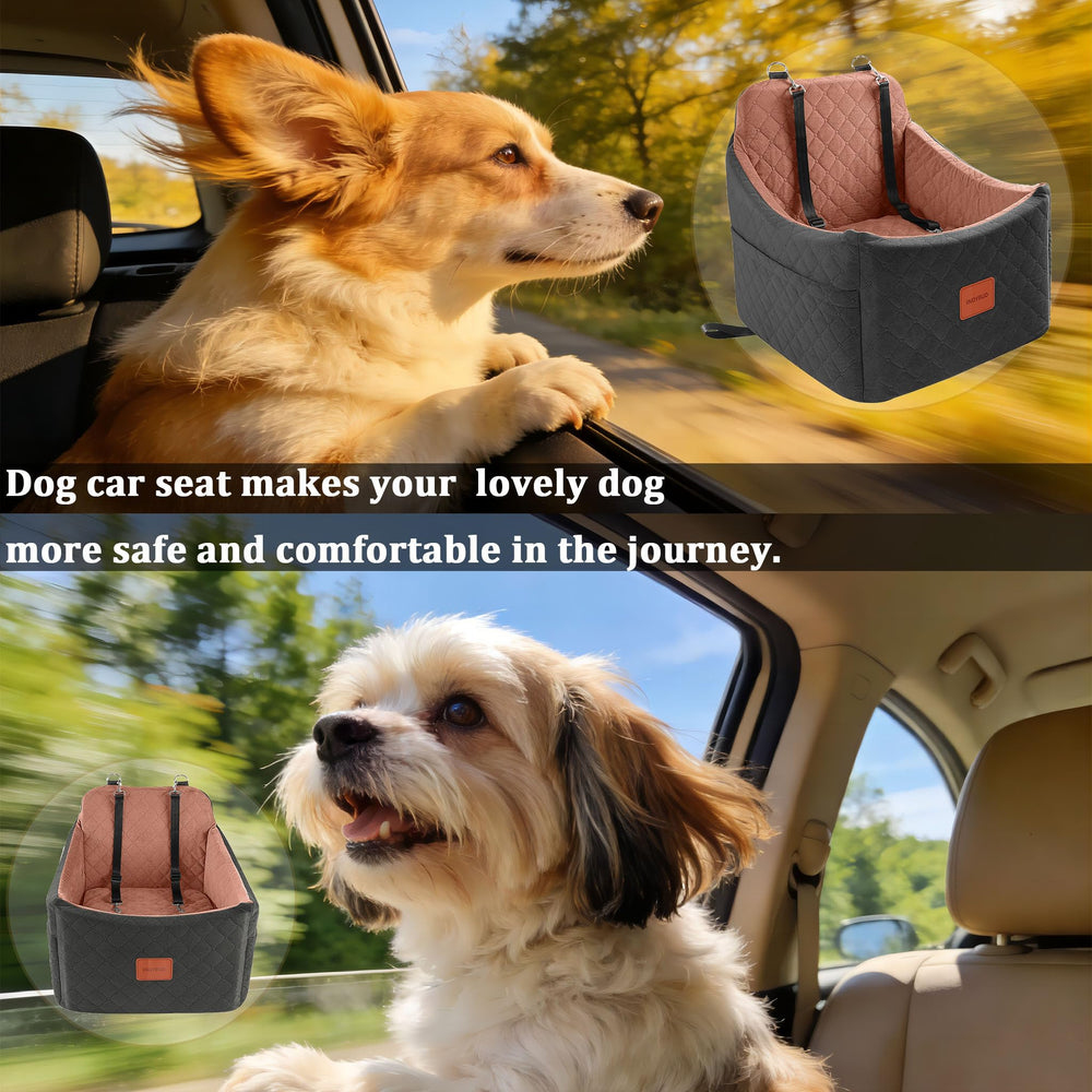 INDYBUD siège-auto-chien polyvalent peut servir de lit intérieur ou extérieur.