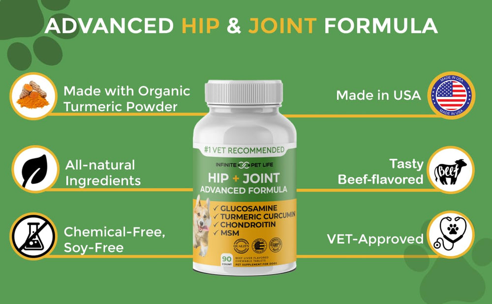 Infinite Pet Supplements – étiquette américaine, sécurité et qualité.