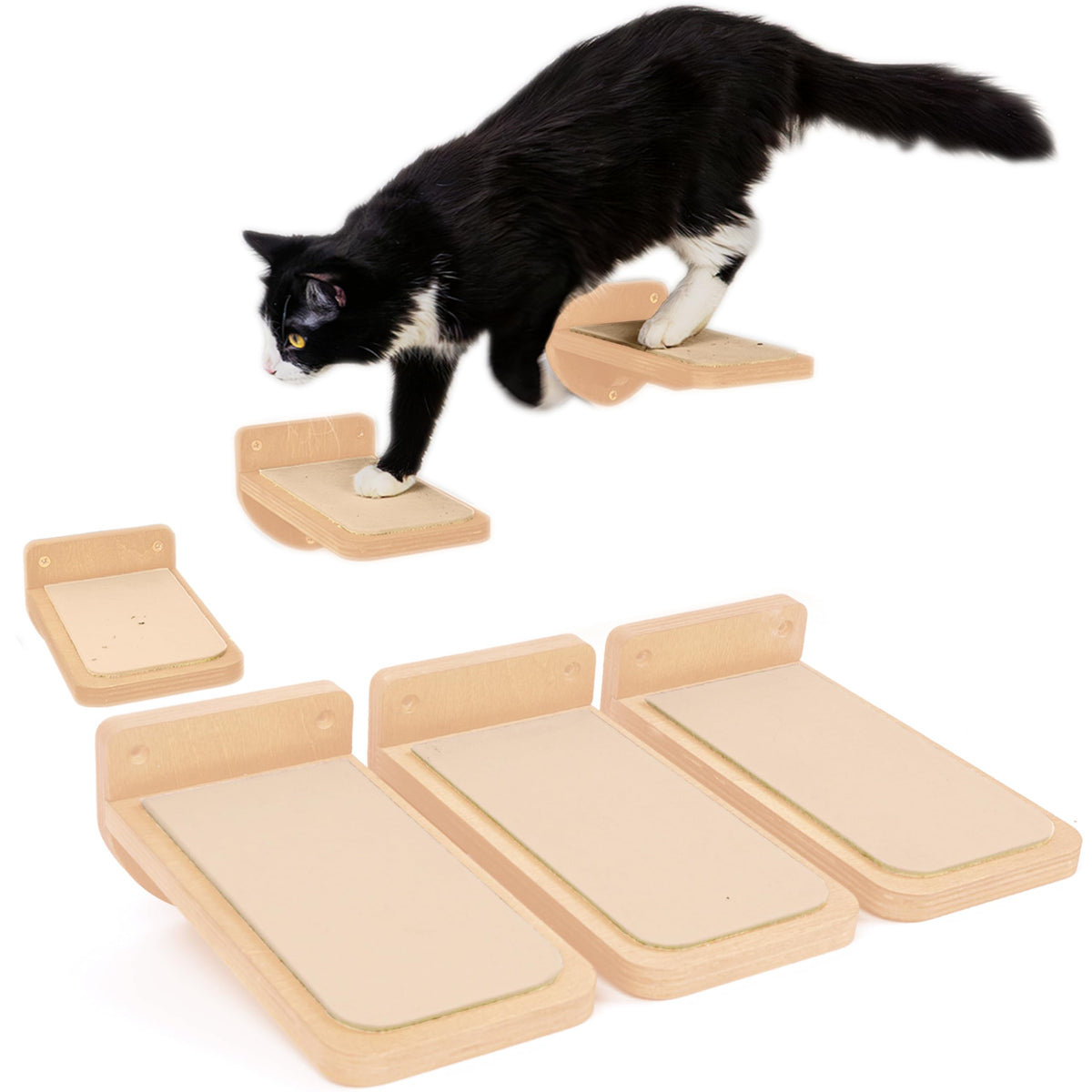 INICIO escalier mur chat ensemble trois pièces – idéal pour grimper et jouer