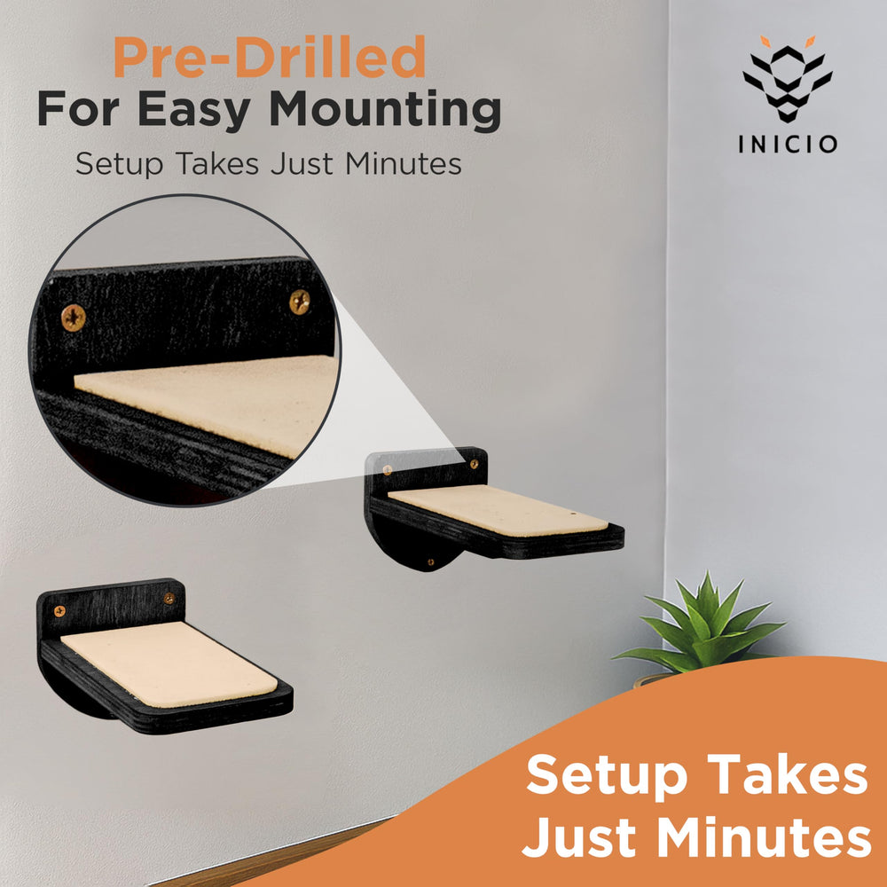 INICIO Cat Wall Steps: adapté aux chatons et chats adultes pour grimper.