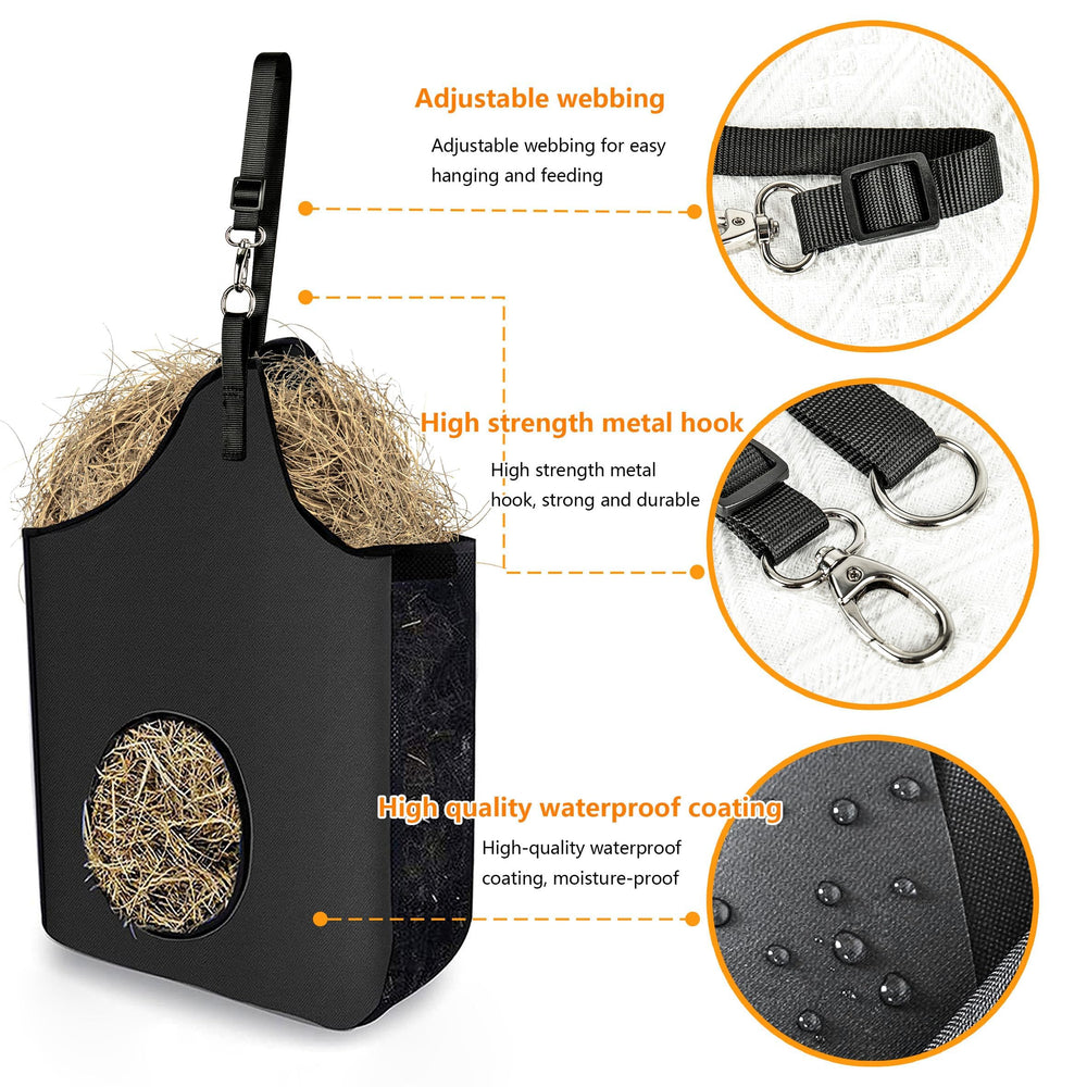 INKNOTE Hay Bag maille ventilée garde le foin sec