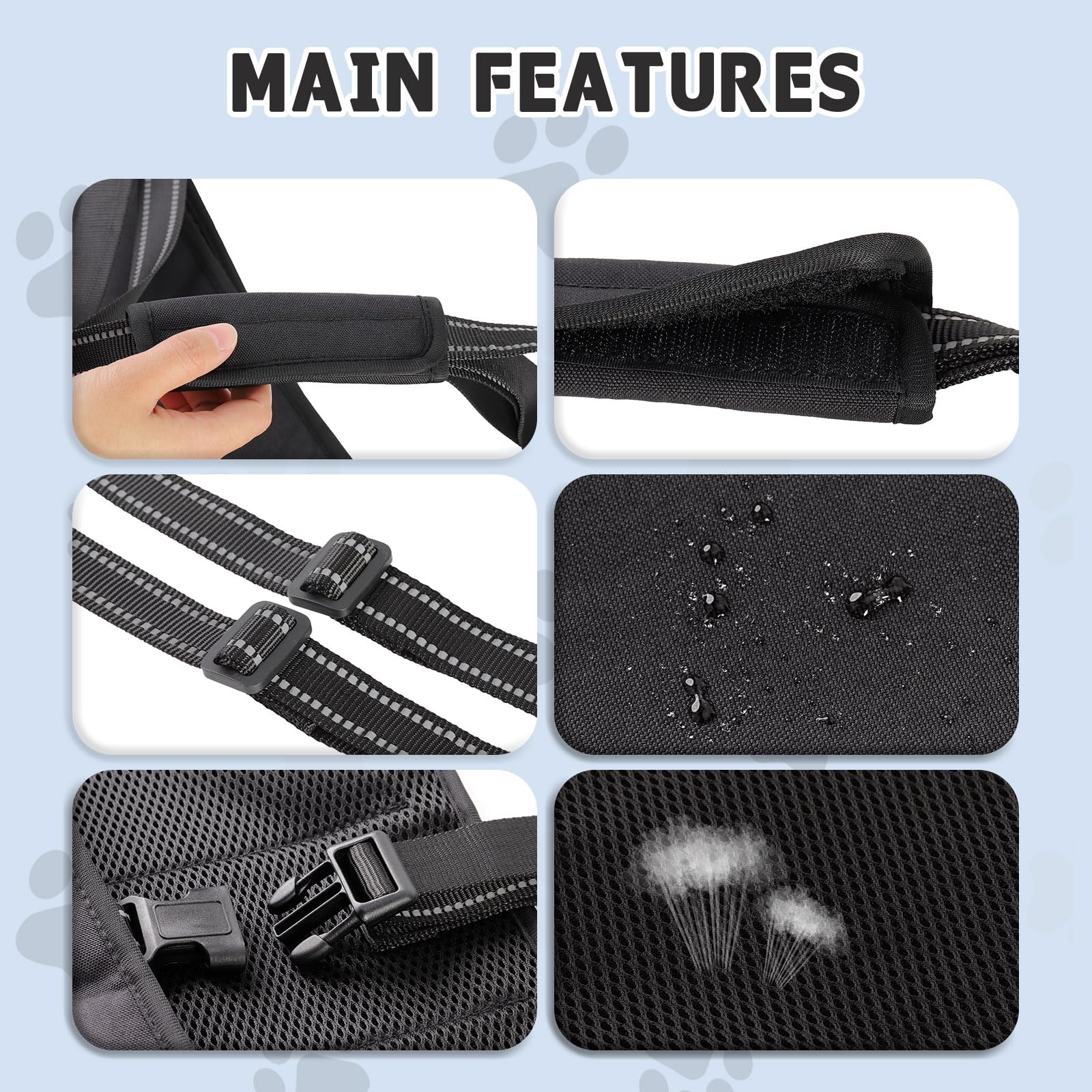 Matière Oxford et mesh respirant INKNOTE pour le confort du chien
